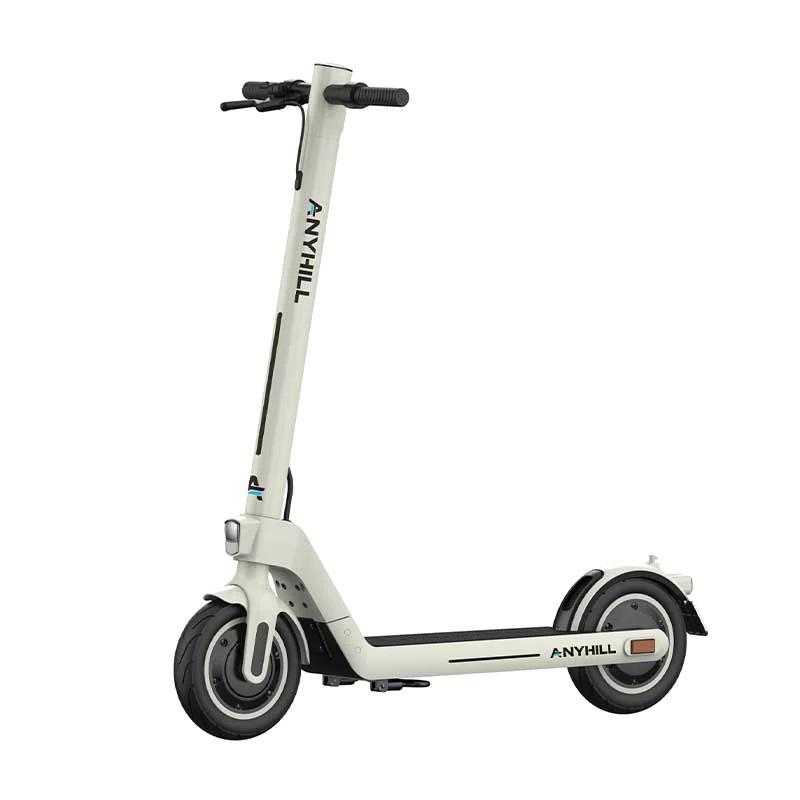 Product image - -bestscooterstore.com- Top Speed
The UM-2’s ESG certified top speed is 17.9 miles per hour :about the same as the Ninebot Max.

Range
On our range test, the UM-2 covered exactly 17 miles in Sport mode, which is also typical. 

However, when the scooter finally shut down, I didn’t do the typical long push back to the office because I brought a spare battery.

At only 5 pounds, it was barely noticeable in my backpack. 